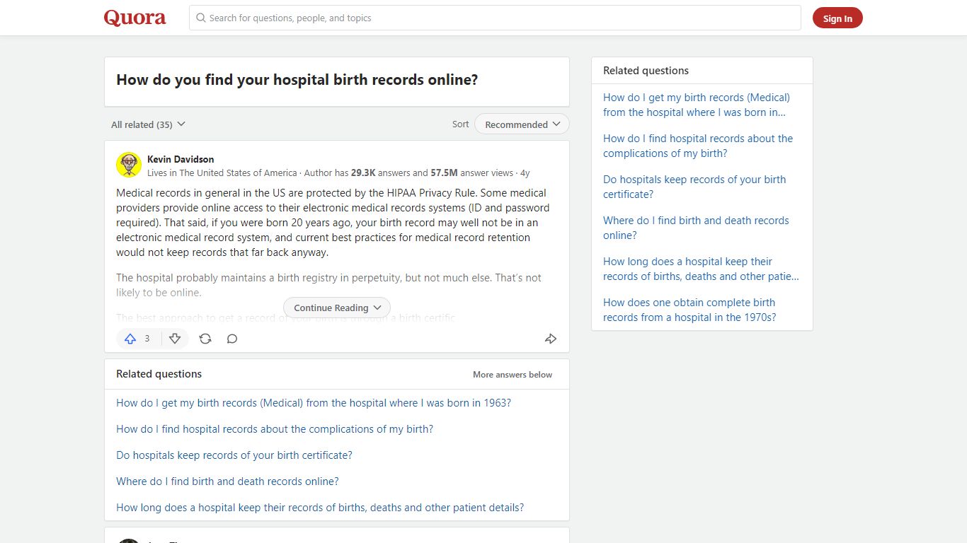 How to find your hospital birth records online - Quora